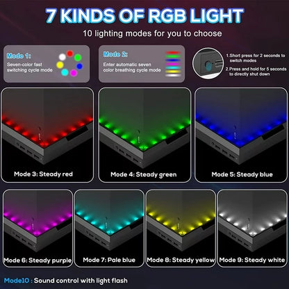 Xbox series S/X LED Light Stand Station